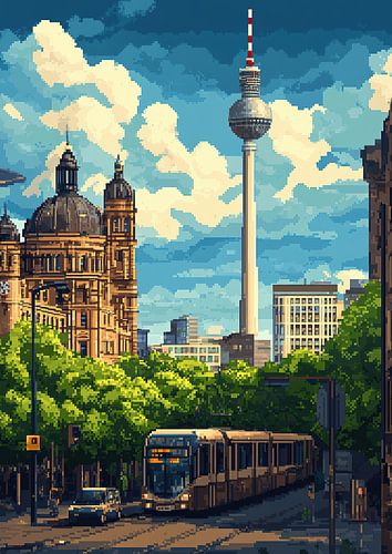 Berlijn - Pixel kunst