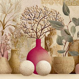 Vases avec des fleurs sur Peintures accrocheuses