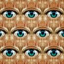 Look (regelmatig patroon van ogen) van Ruben van Gogh - smartphoneart thumbnail