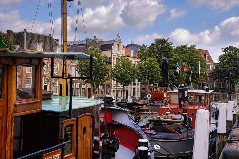 Museum harbour Dordrecht by Rob Boon