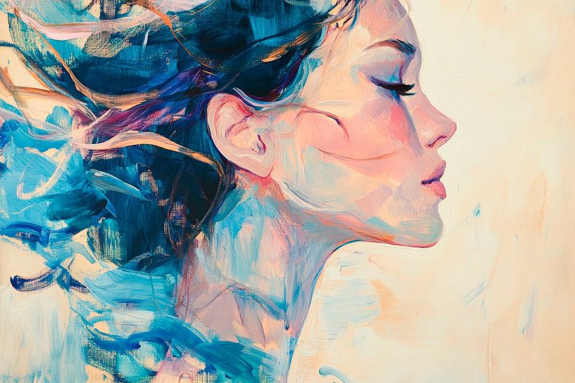 Feminine elegance in a play of colours by Poster Art Shop