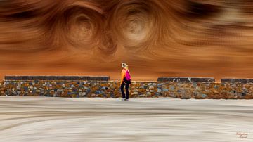 Face in a mountainside by Willem Koenes