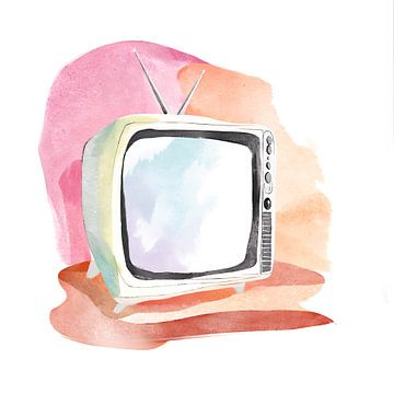 Telly TV Watch Schilderij van ComfortQ