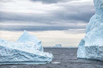 Les icebergs autour de la Géorgie du Sud sur Ron van der Stappen