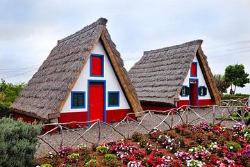 Strohhäuser auf Madeira