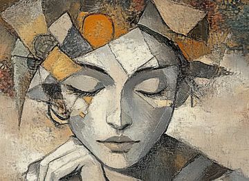 Contemplative Abstract Vision van Zen en Meer