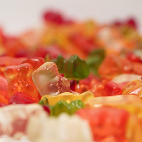 gekleurde gummi beren