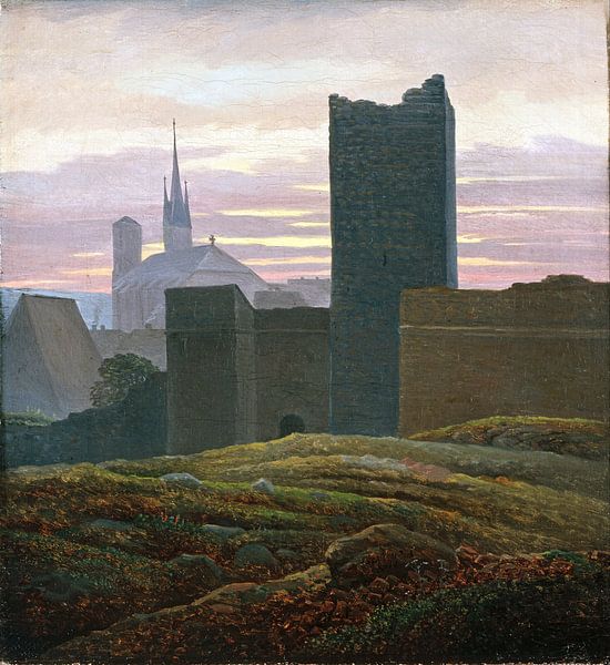 Carl Gustav Carus.View of the Imperial Palace by 1000 Schilderijen