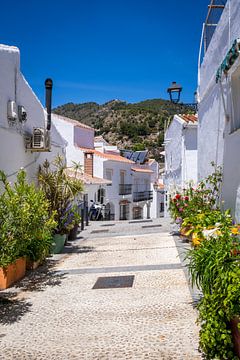Wit bergdorp in Spanje van Voss fotografie