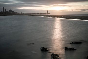 Scheveningen strand vanaf het Noorderstrand