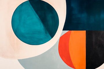 Farbenspiel der GeometrieSchattenspiele der FarbkreiseHarmon von Poster Art Shop