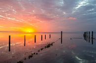 zonsopkomst aan de waddenzee van Frans Bruijn thumbnail