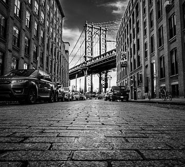 Manhatten bridge, New York by C. Wold