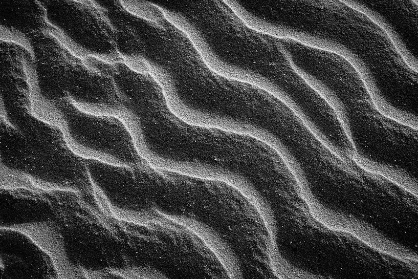 Sand ripples on the beach by Olaf Oudendijk