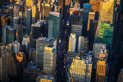 Times Square vanuit de lucht