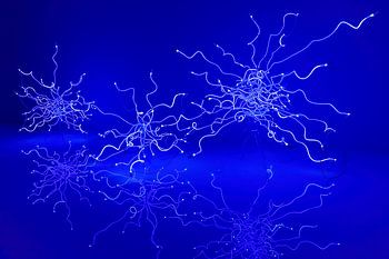 Glas en licht (blauw)