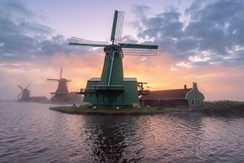Les gardiens du matin — Zaanse Schans