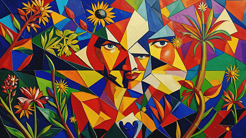 'In Transition': a cubist transgender portrait featuring fragmented faces