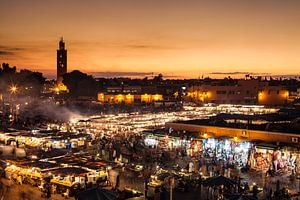 Marrakech, Djemaa el Fna... van Jan Schuler