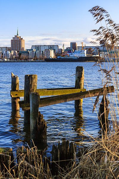 Blick über die Warnow auf Rostock von Rico Ködder