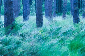 Forest abstract by Elles Rijsdijk