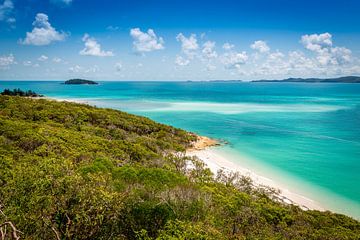 Whitehaven strand op de Whitsundays in Australië van Troy Wegman