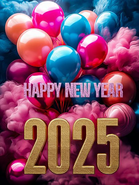 Gelukkig Nieuw Jaar 2025 van Egon Zitter