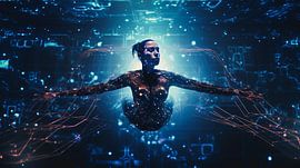 Femme | futur | flottant sur Eva Lee