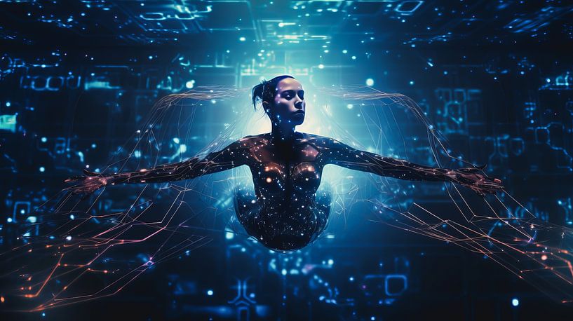 Femme | futur | flottant par Eva Lee