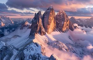 Dolomiten im Nebelmeer