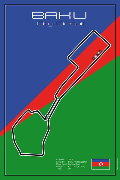 Racetrack Baku van Theodor Decker