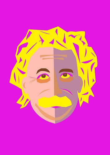 Popart afbeelding van Albert Einstein