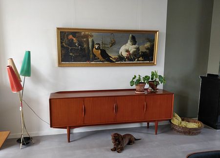 Birds on a balustrade