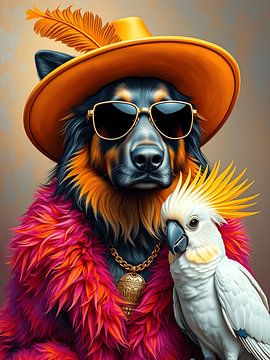 Shepherd dog by Jolique Arte