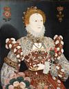 Portret van koningin Elizabeth I, Nicholas Hilliard... van Meesterlijcke Meesters thumbnail