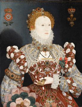 Portret van koningin Elizabeth I, Nicholas Hilliard...