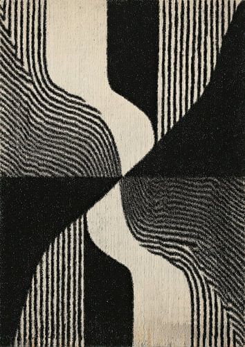 Geometrische abstractie in zwart-wit