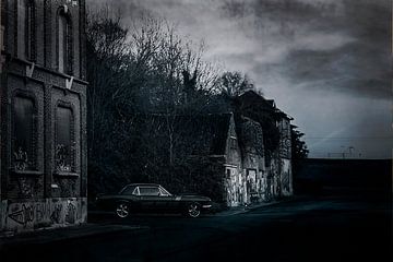 The last drive in Doel Belgie van Marijke Trienekens