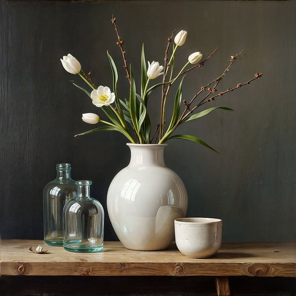 Still life with flowers by The Nudes Gallery