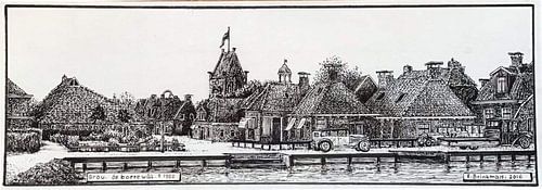 De Boerewal rond 1920 Grouw van Richard Brinkman