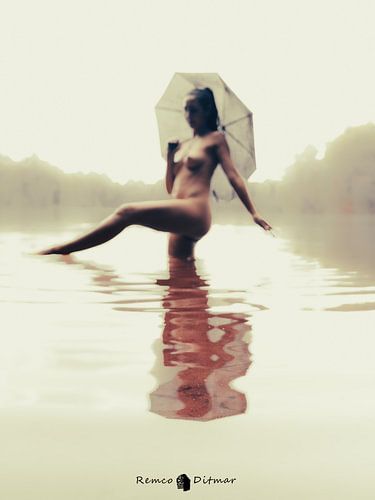 woman in the water 1960s style