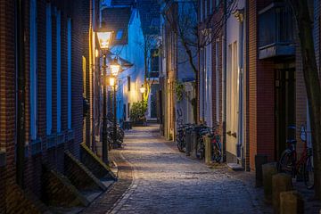 Crépuscule : Les rues enchantées d'Utrecht à l'heure bleue