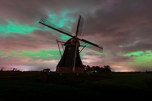 Nordlicht an der Mühle-1