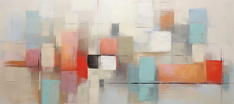 Pastel Abstract by Eye catching paintings