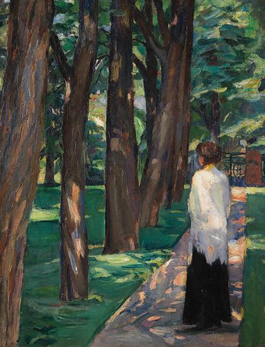 Dame in het Park, ALBERT WEISGERBER, 1910