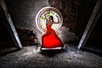 Lady in red