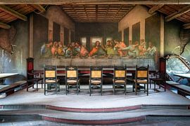 Abandoned Painting of the Last Supper. by Roman Robroek - Photos of Abandoned Buildings