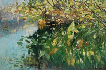 Forest pond, KARL HAGEMEISTER, circa 1884 by Atelier Liesjes