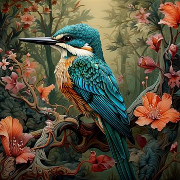 Eisvogel Zeichnung 02