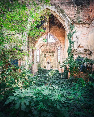 Église abandonnée en Italie.